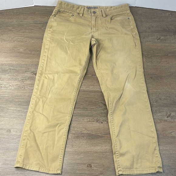 Saks Fifth Avenue Men’s Flat Front Khaki Chino Pants, size 34x30 - Picture 8 of 13